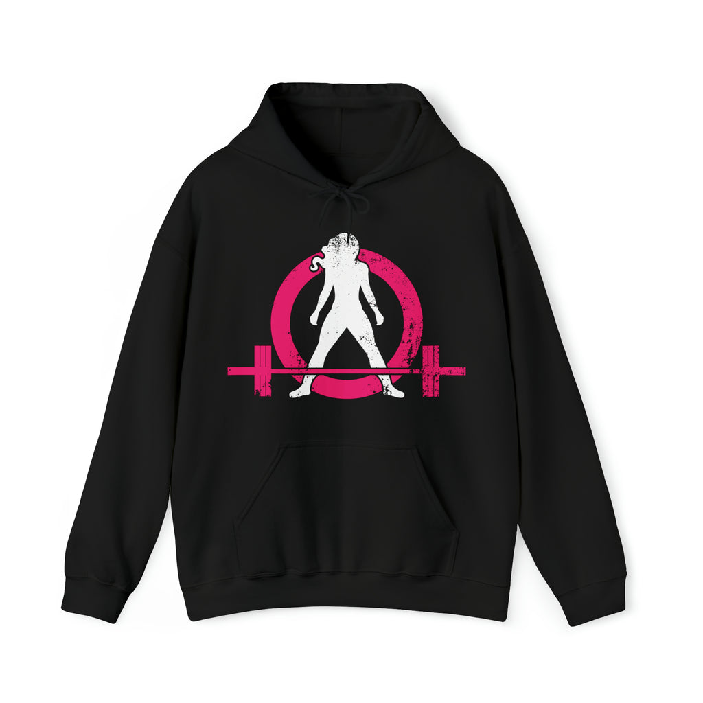 Strong Not Skinny - Color Distressed Logo - Unisex Heavy Blend Hooded Sweatshirt