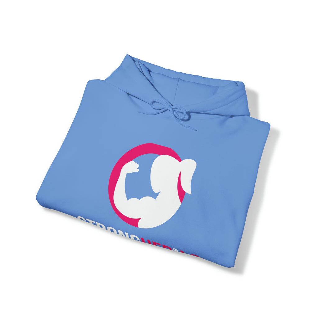 Strong Her in 42 - Classic Color Logo - Unisex Heavy Blend Hooded Sweatshirt