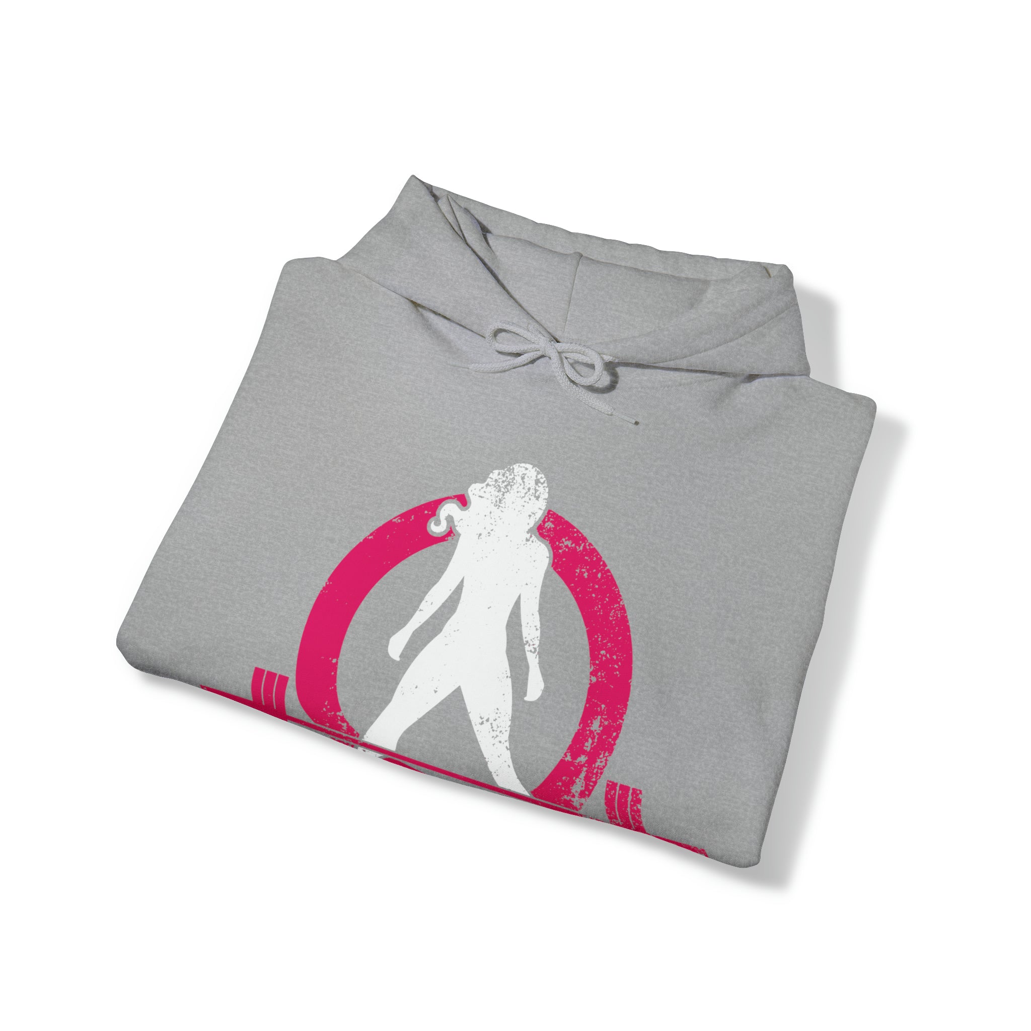 Strong Not Skinny - Color Distressed Logo - Unisex Heavy Blend Hooded Sweatshirt