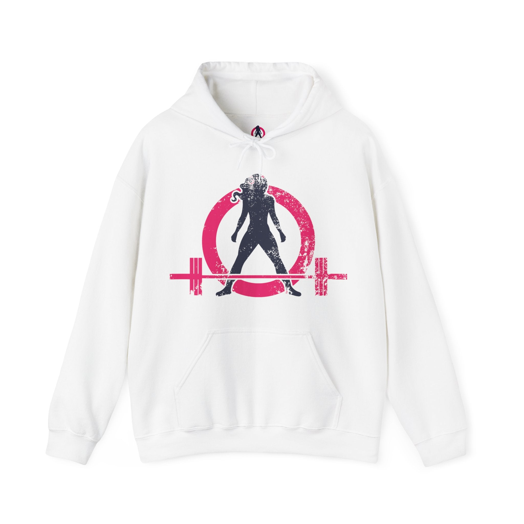 Distressed Logo - Unisex Heavy Blend Hooded Sweatshirt - Color Logo Inverted  (BEST SELLER)