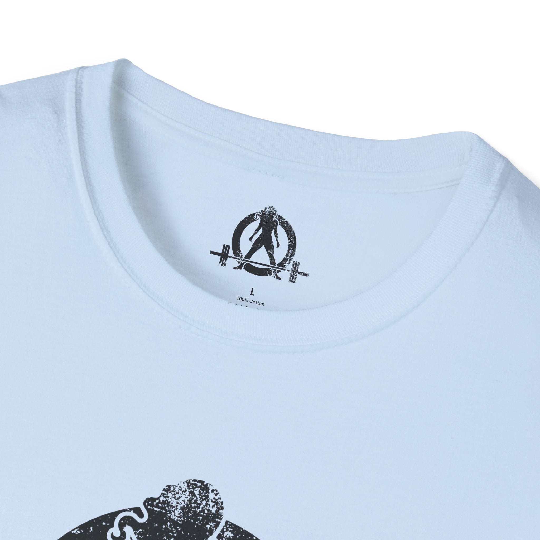 Unisex Softstyle T-Shirt - Black Distressed Logo - Plain Back (BEST SELLER)