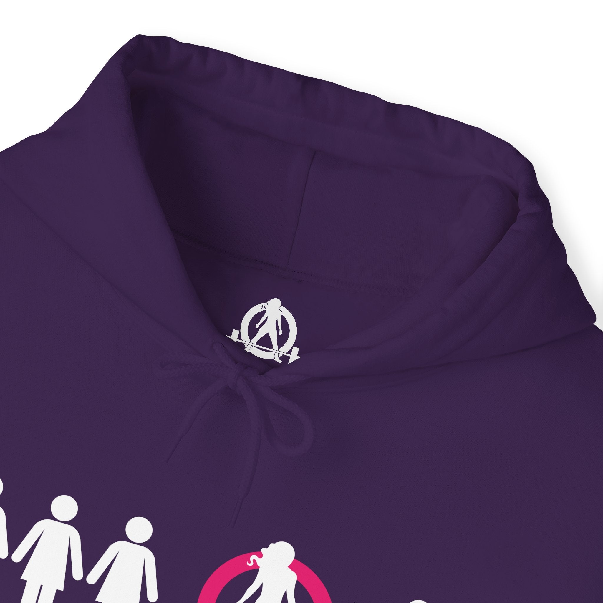 Dare To Be Different - Deadlift - Unisex Heavy Blend Hooded Sweatshirt - White Print on Front