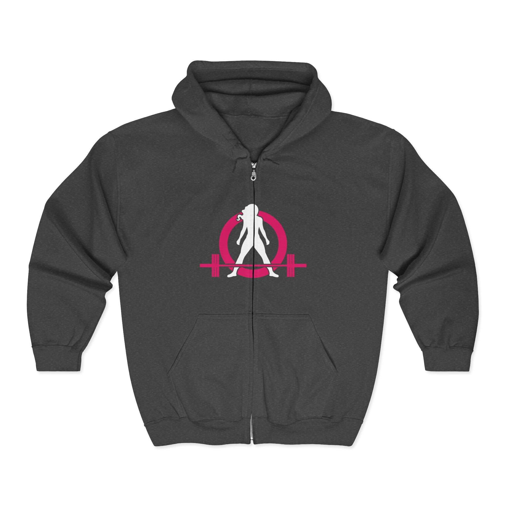 Unisex Heavy Blend™ Full Zip Hooded Sweatshirt - Classic Dark Logo