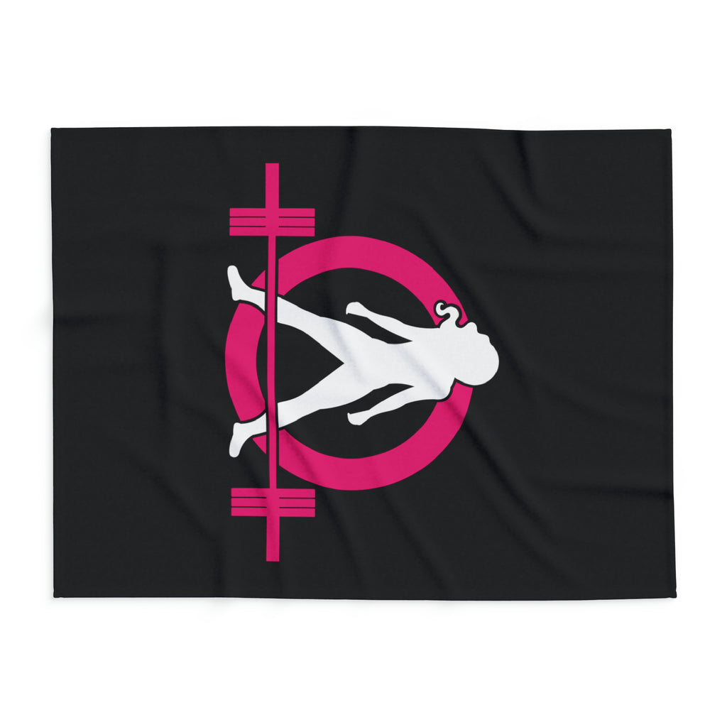 Arctic Fleece Blanket - Black Classic Logo