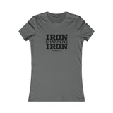 Iron Sharpens Iron - Women's Favorite Tee - Black Logo - Plain Back