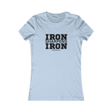 Iron Sharpens Iron - Women's Favorite Tee - Black Logo - Plain Back