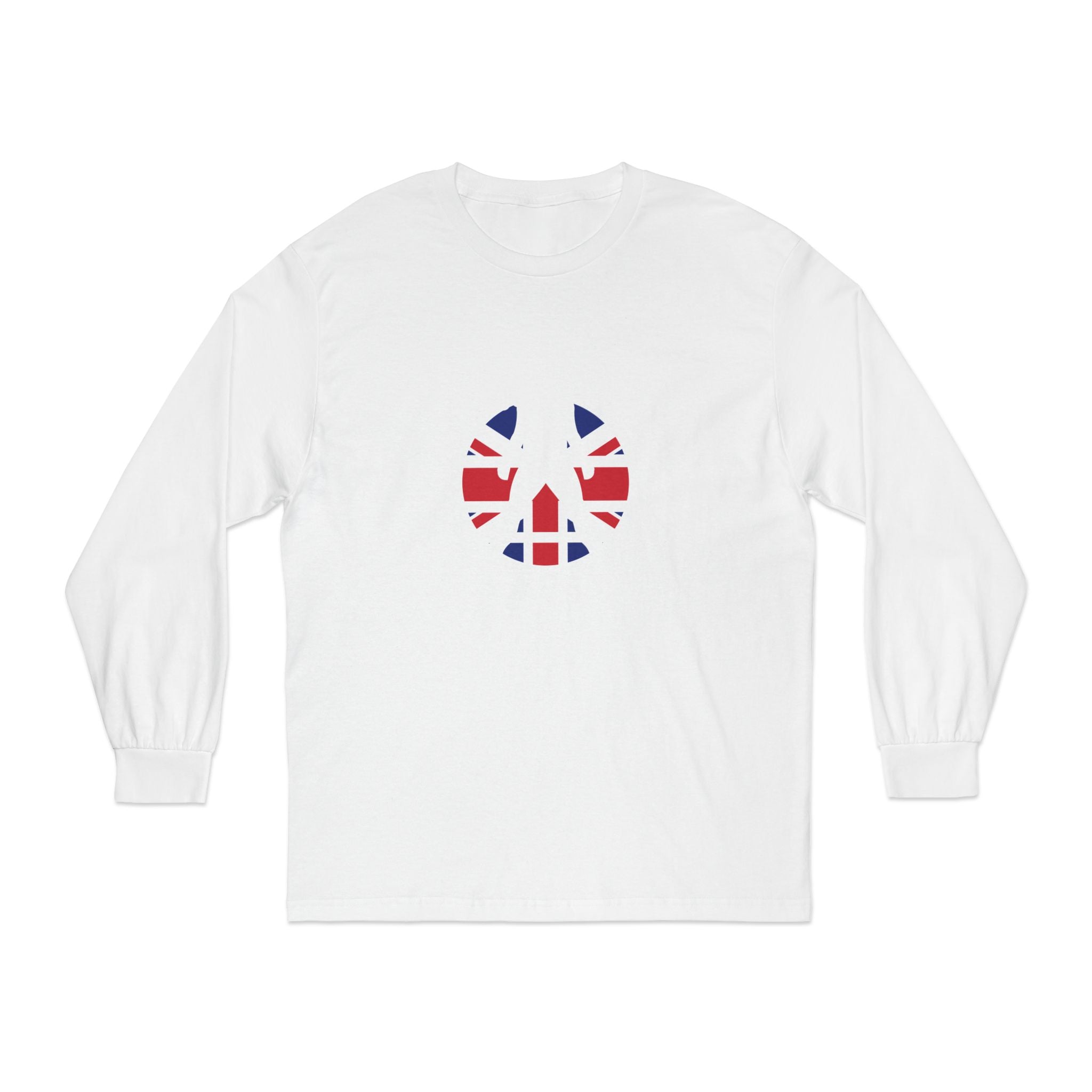 WWLW UK Logo - Unisex Long Sleeve T-Shirt - Black Logo Plain Back