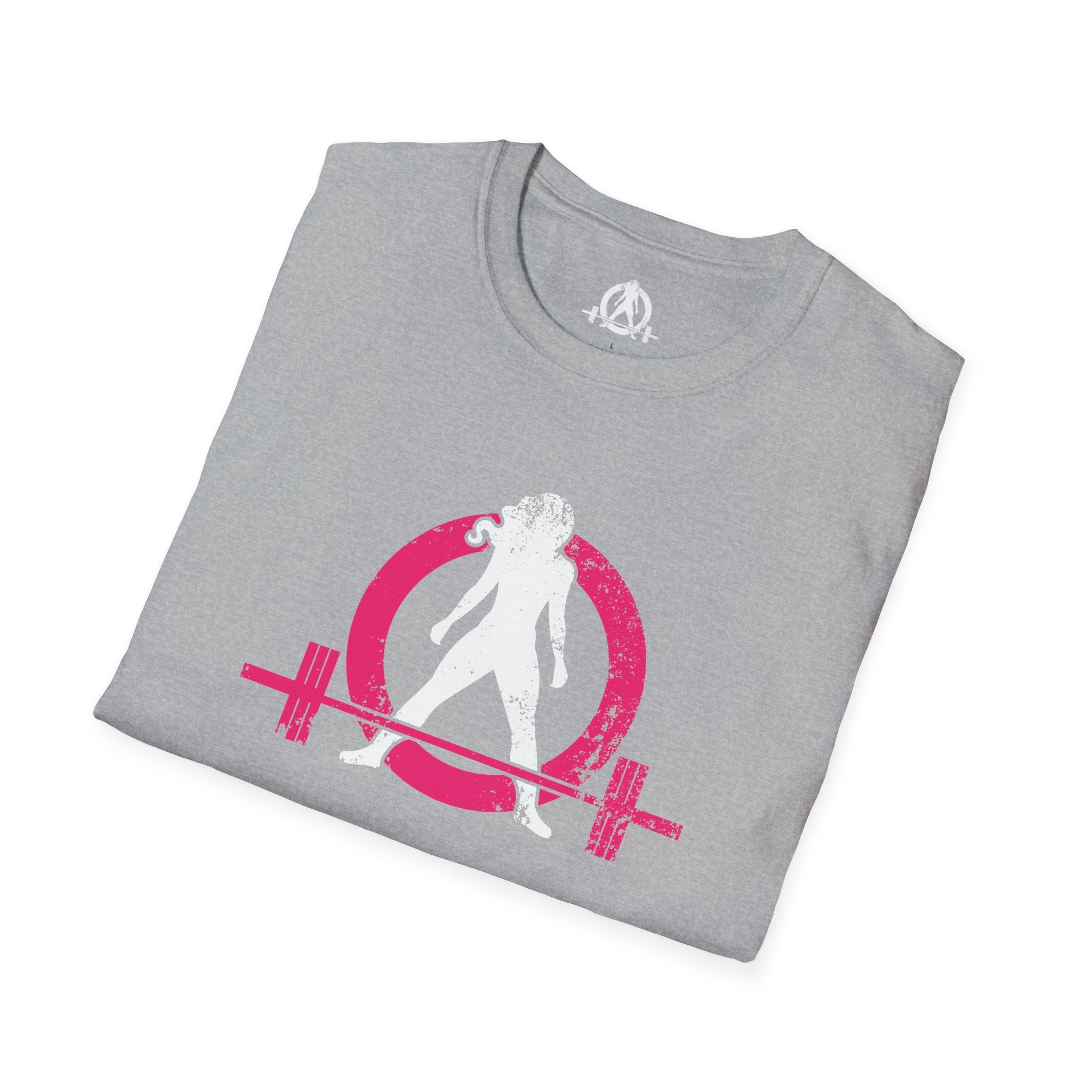 Unisex Softstyle T-Shirt - Color Distressed Logo - Plain Back