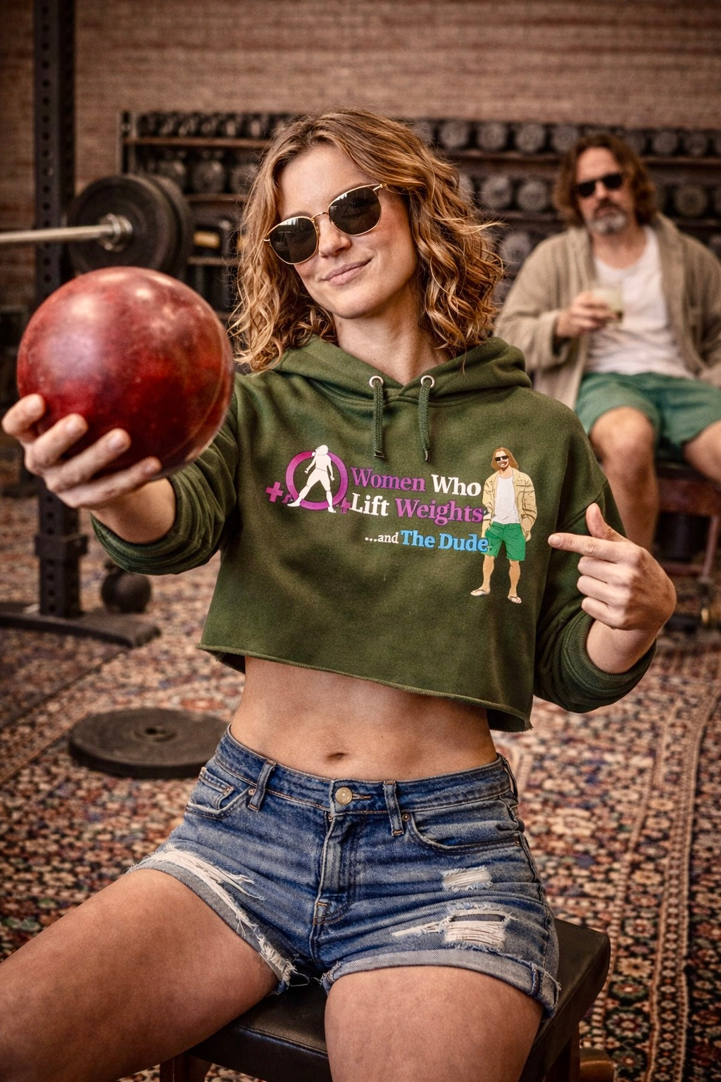 WWLW & The Dude - Cropped Hoodie 😎