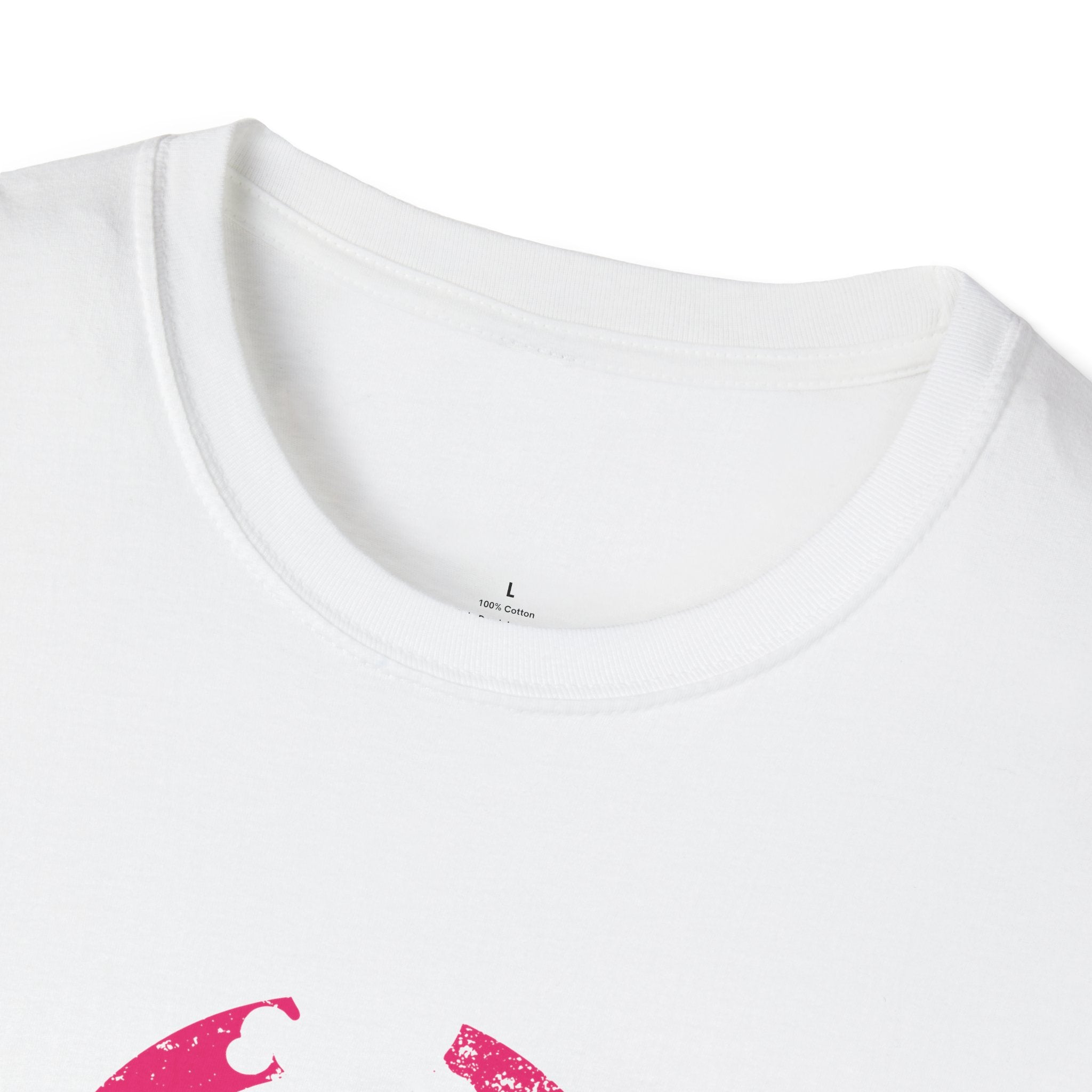 Unisex Softstyle T-Shirt - Color Distressed Logo - Plain Back