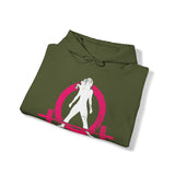 Classic Hoodie (Best Seller) - Unisex Heavy Blend Hooded Sweatshirt - Color Distressed Logo - Plain Back