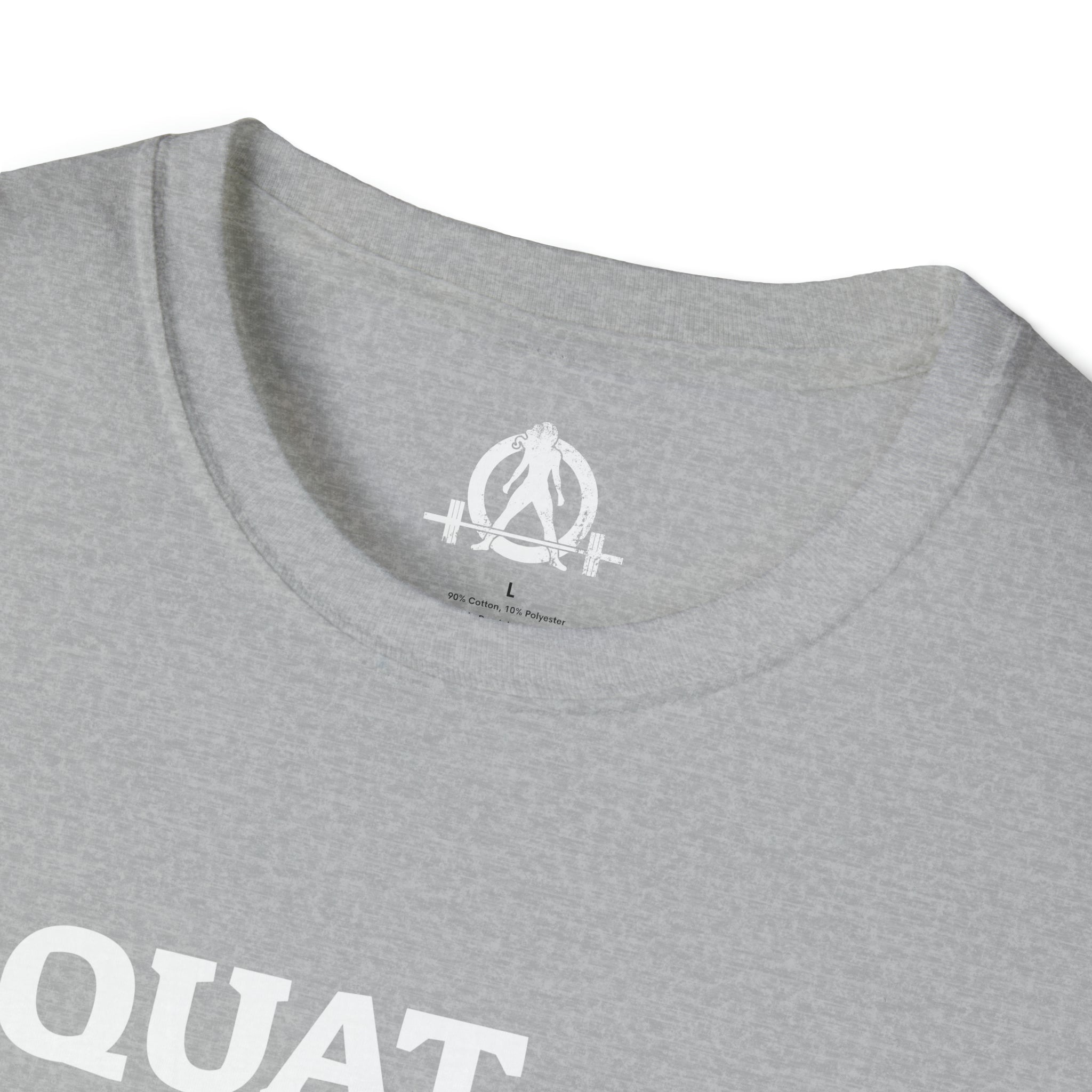 Squat Bench Deadlift Repeat - Unisex Softstyle T-Shirt - Black & Pink - Plain Back