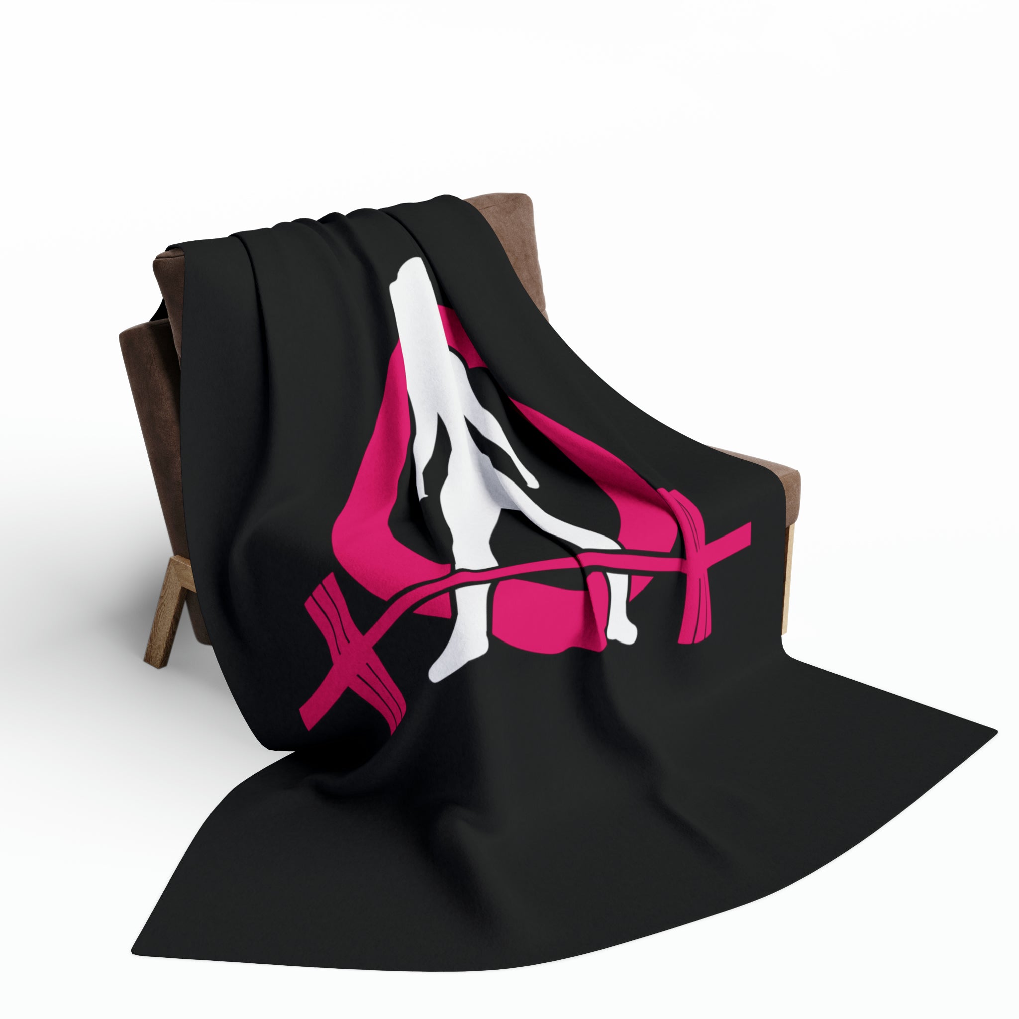 Arctic Fleece Blanket - Black Classic Logo