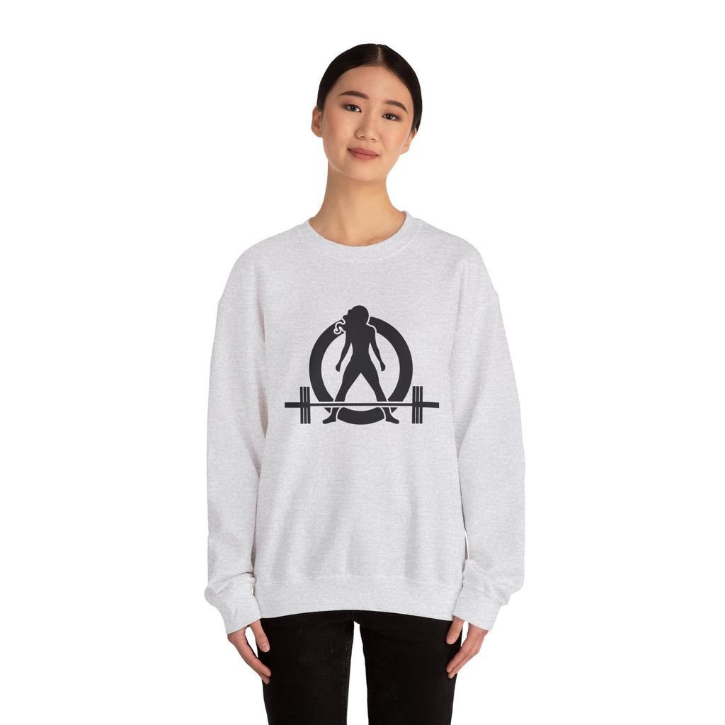 Iron Sharpens Iron - Unisex Heavy Blend™ Crewneck Sweatshirt - Front Black Logo - Front & Back Print