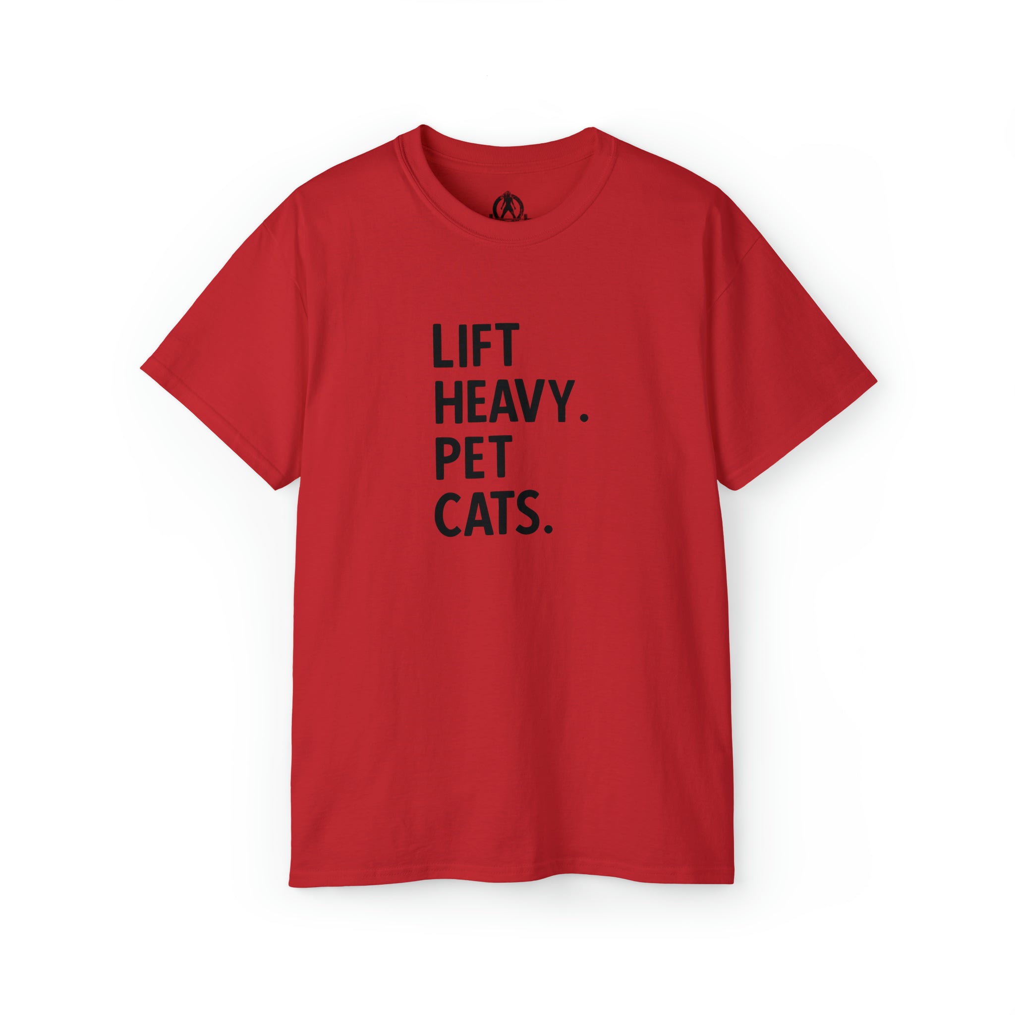 Lift Heavy Pet Cats - Unisex Ultra Cotton Tee - Black Logo