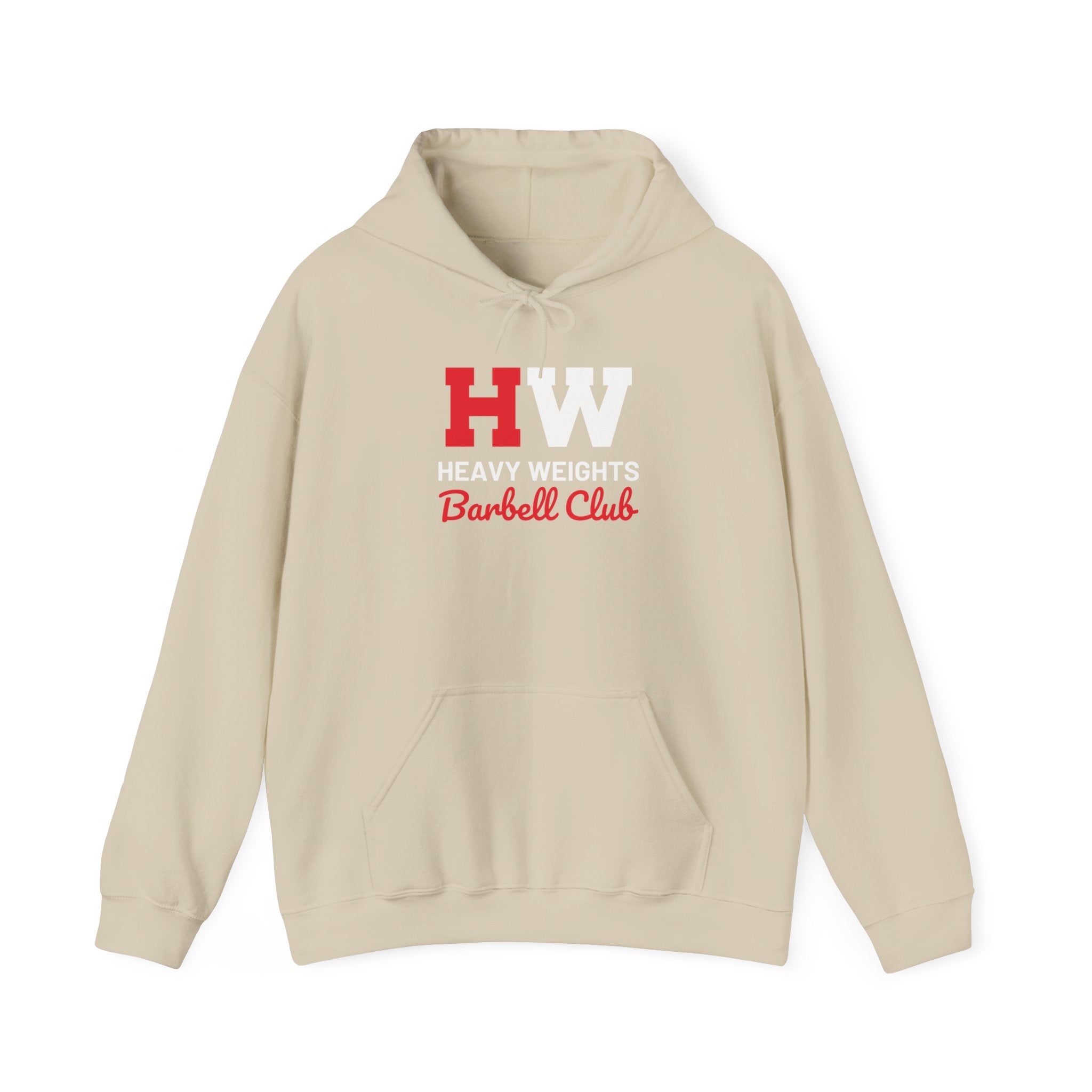 Heavy Weights Barbell Club  - Unisex Heavy Blend Hooded Sweatshirt  - Front Logo
