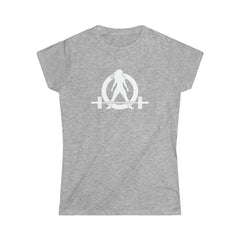 45 + 45 = 135 V1 - Women's Softstyle Tee - White Logo on Front & Back