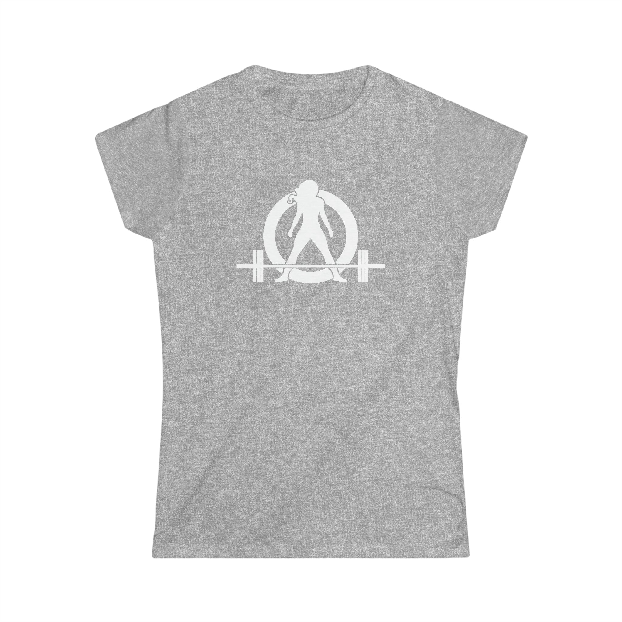 45 + 45 = 135 V1 - Women's Softstyle Tee - White Logo on Front & Back