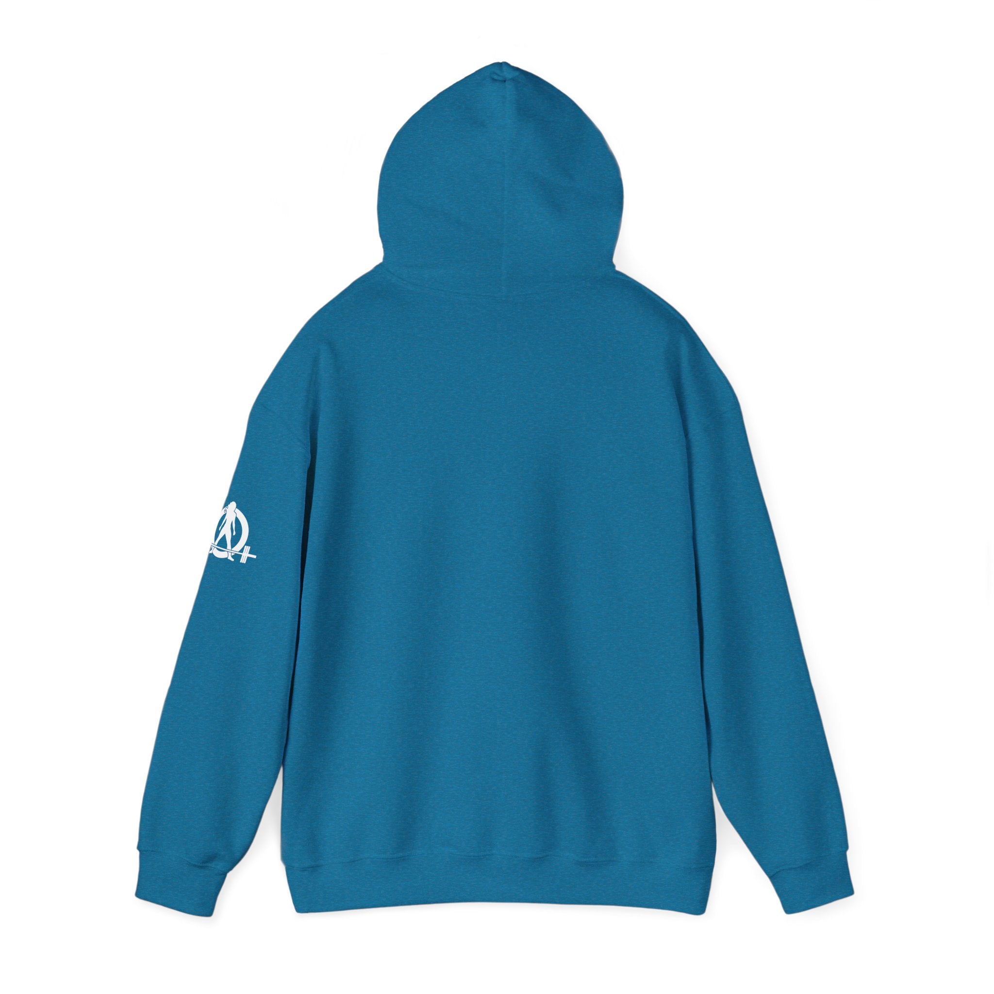 45 + 45 = 135  - Unisex Heavy Blend Hooded Sweatshirt  - White Print on Front & Arm