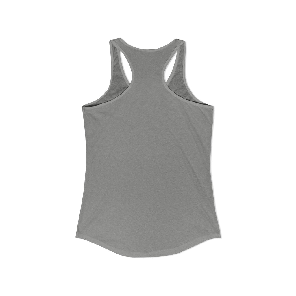 WWLW USA Logo - Women's Ideal Racerback Tank - USA Dark Light - Plain Back