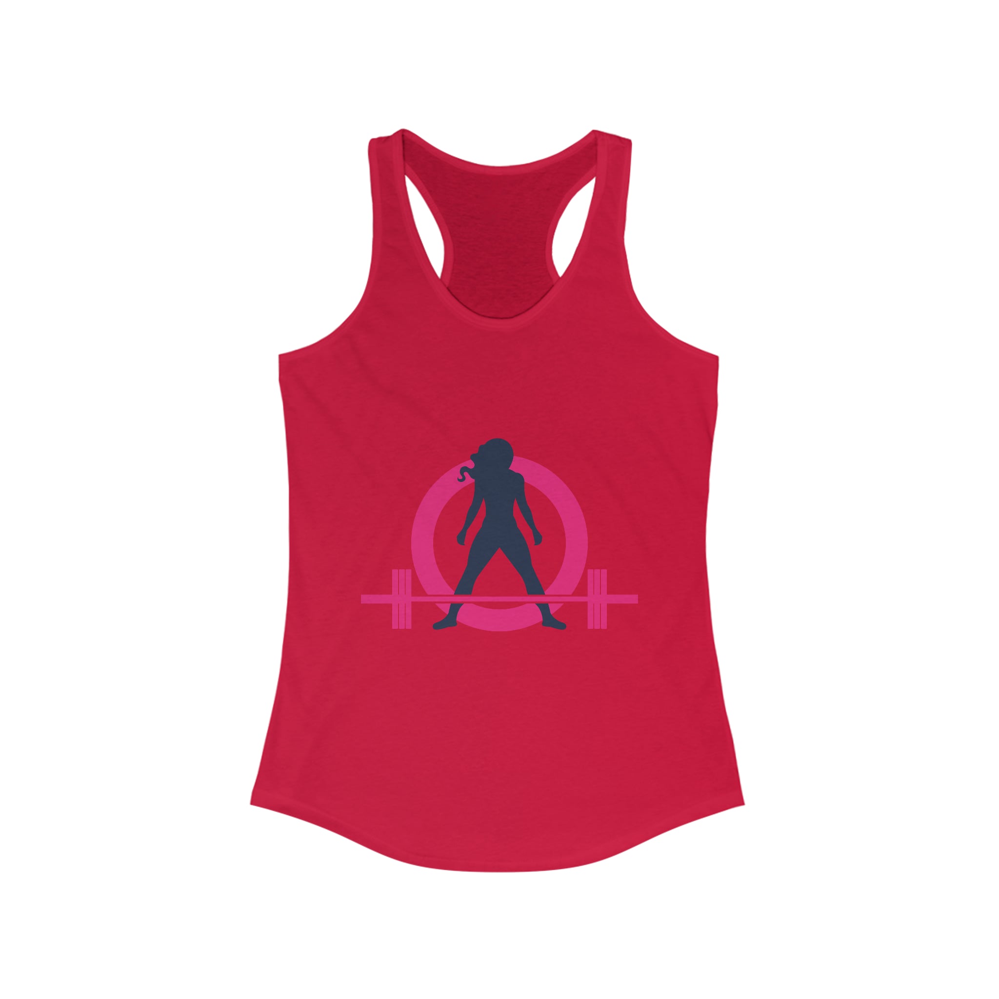 Women's Ideal Racerback Tank - Classic Logo Dark - Plain Back