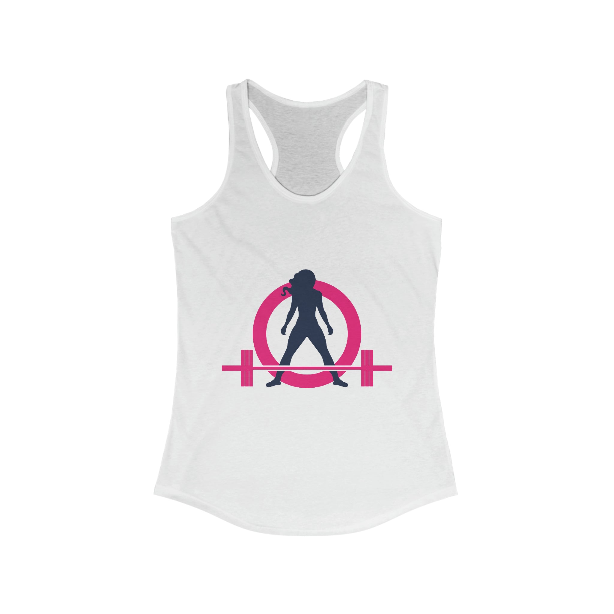 Women's Ideal Racerback Tank - Classic Logo Dark - Plain Back