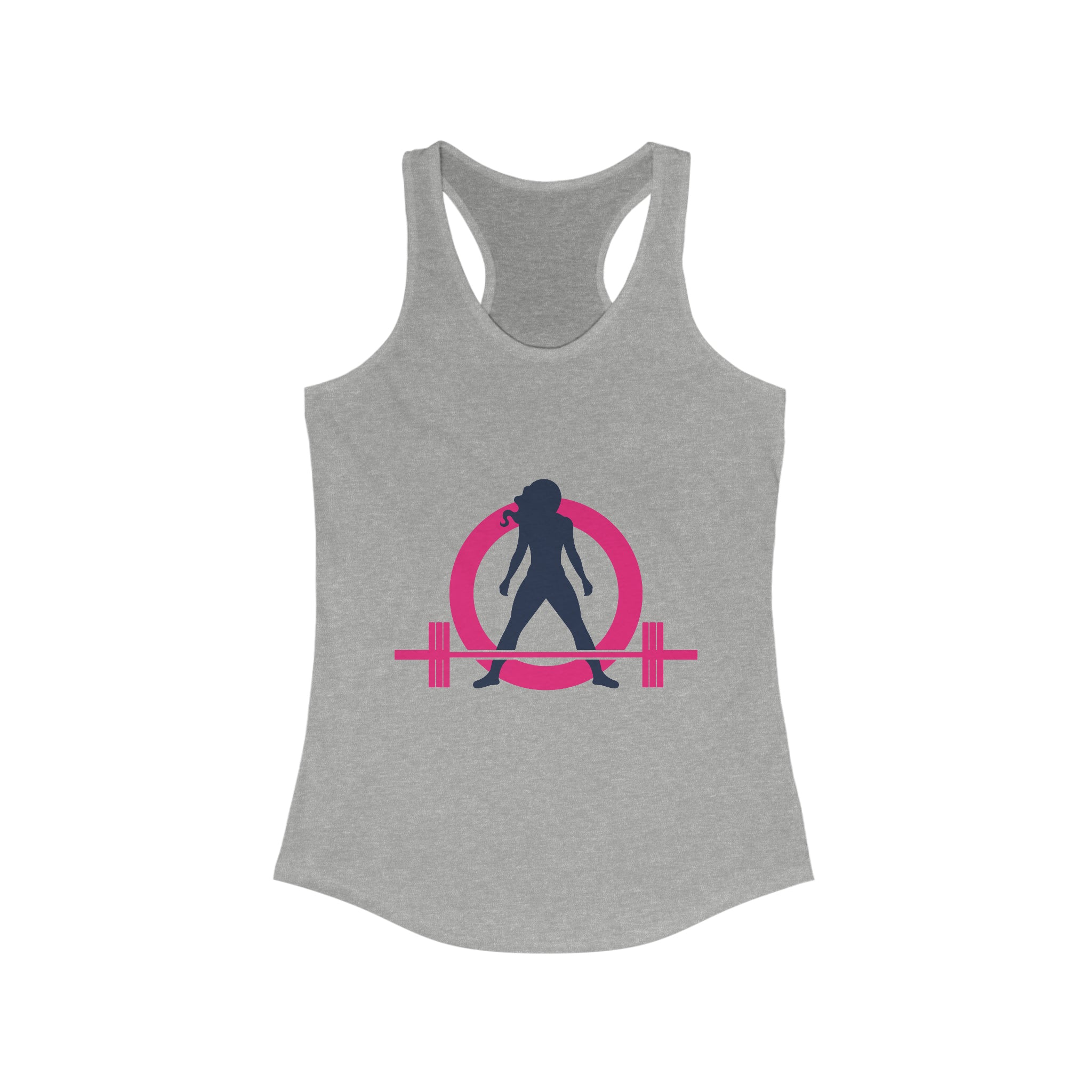 Women's Ideal Racerback Tank - Classic Logo Dark - Plain Back