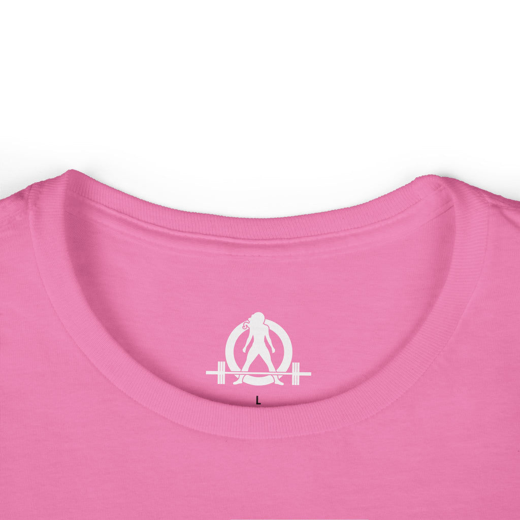 Dare To Be Different - Deadlift - Women's Softstyle Tee - Logo on Front - Plain Back