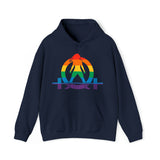 Pride Color Logo - Strong Is Beautiful - Unisex Heavy Blend Hooded Sweatshirt