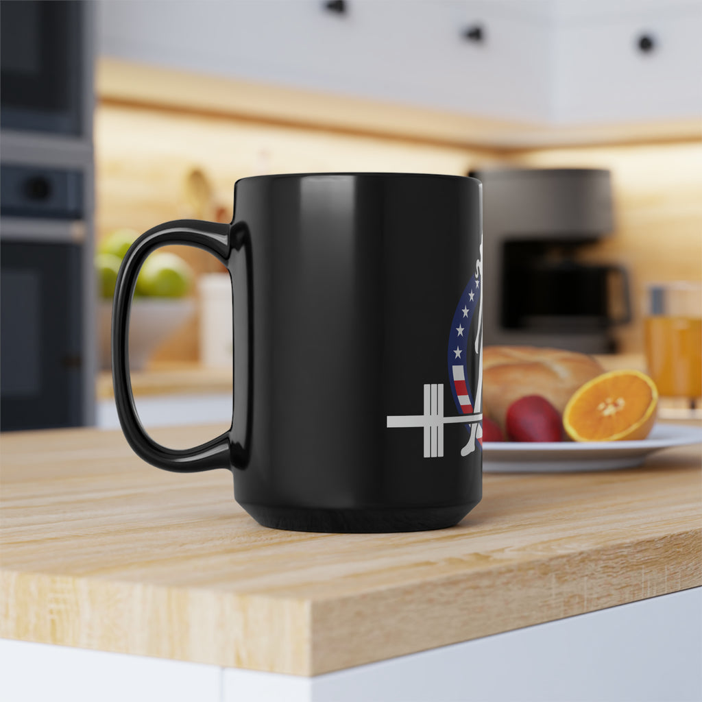 Black Mug, 15oz - USA Dark Logo
