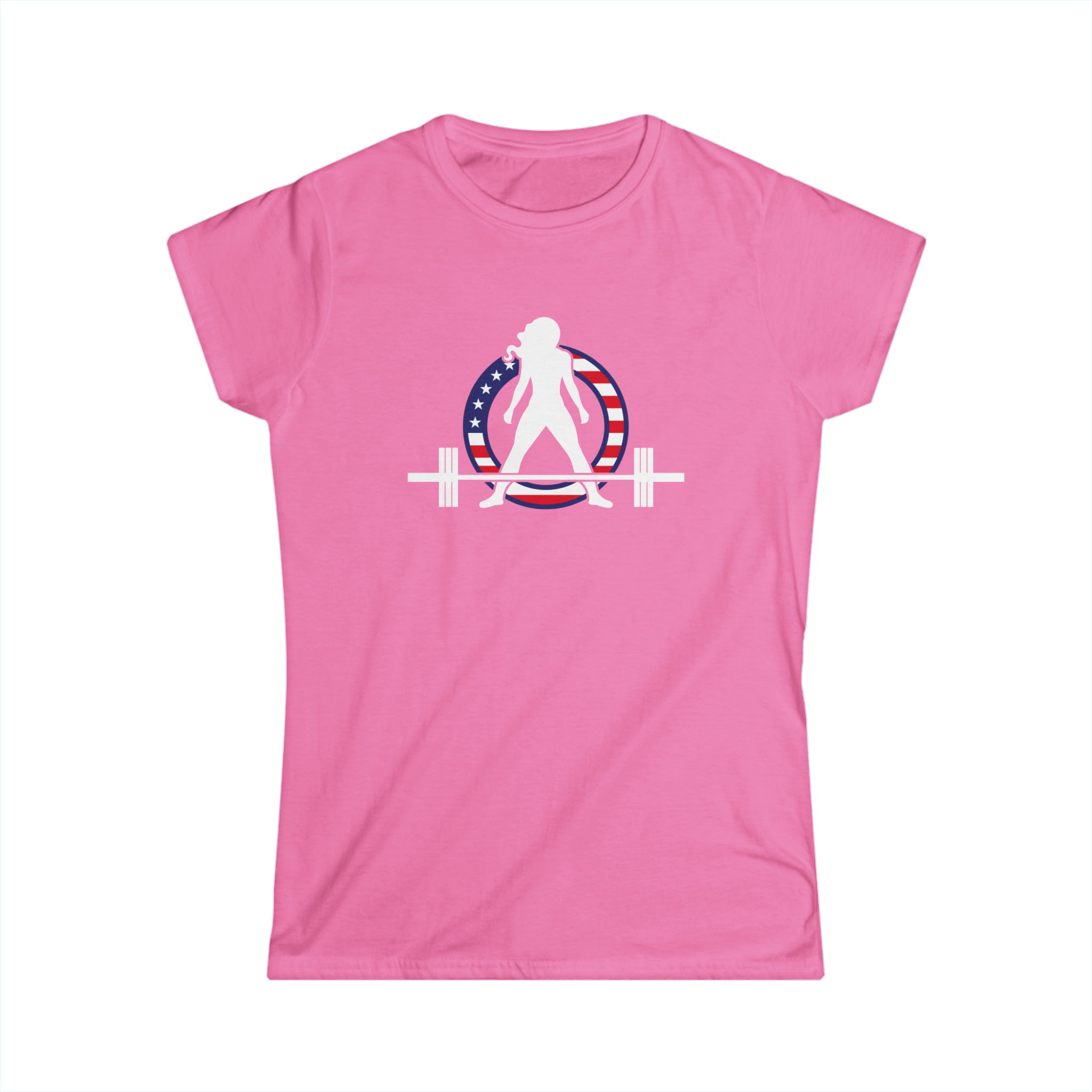 USA - Women's Softstyle Tee -  Color Dark Logo