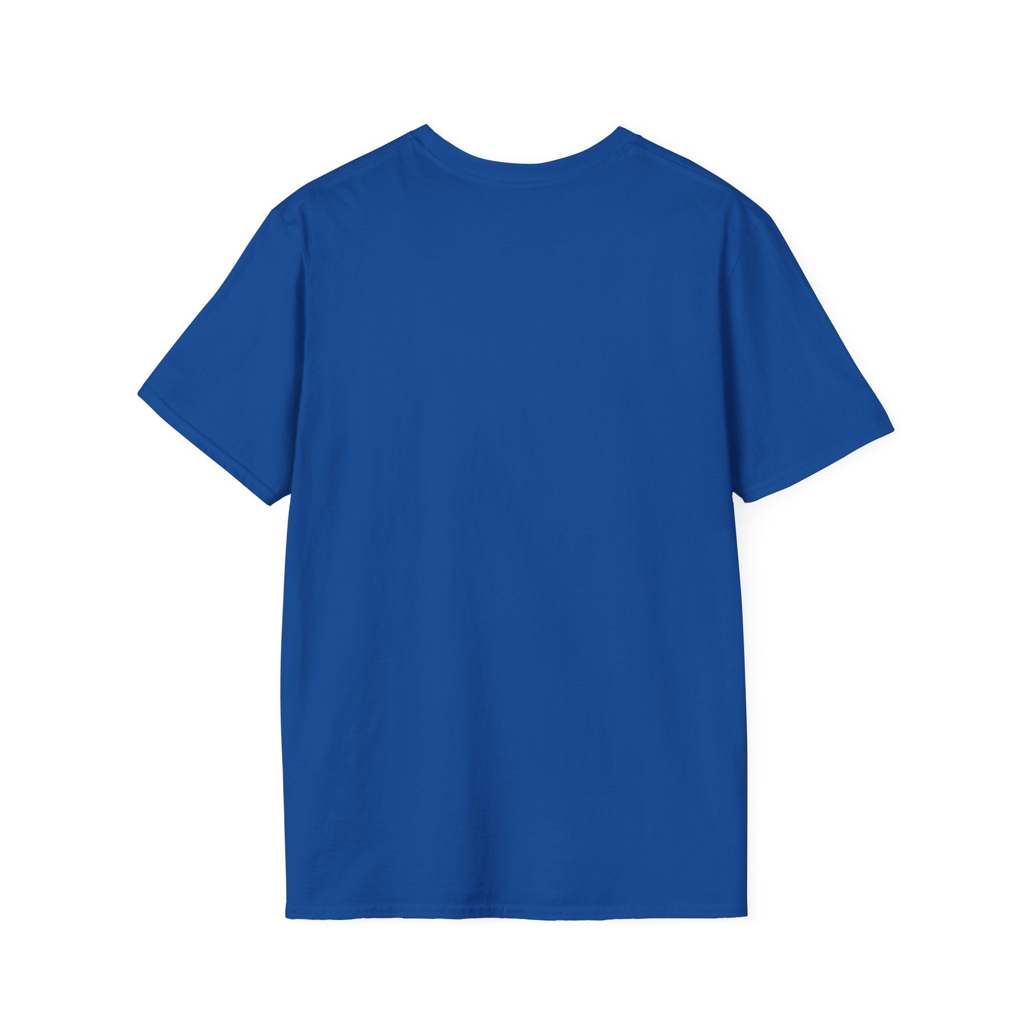WWLW White Distressed Unisex Softstyle T-Shirt - White Distressed Logo - Plain Back
