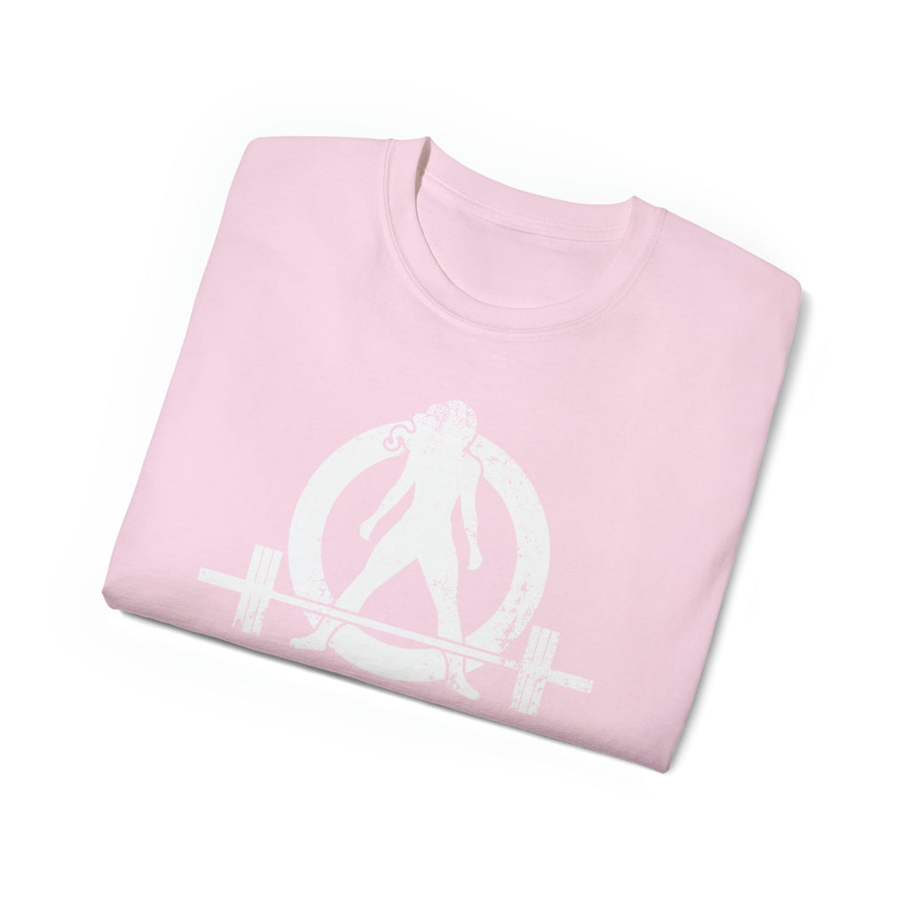 Strong Is Beautiful - Unisex Ultra Cotton Tee - Distressed White Logo - (BEST SELLER)