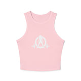 Chic Women's Micro Rib Tank Top, Casual Summer Top, Workout Tank, Layering Piece, Activewear, Relaxed Fit