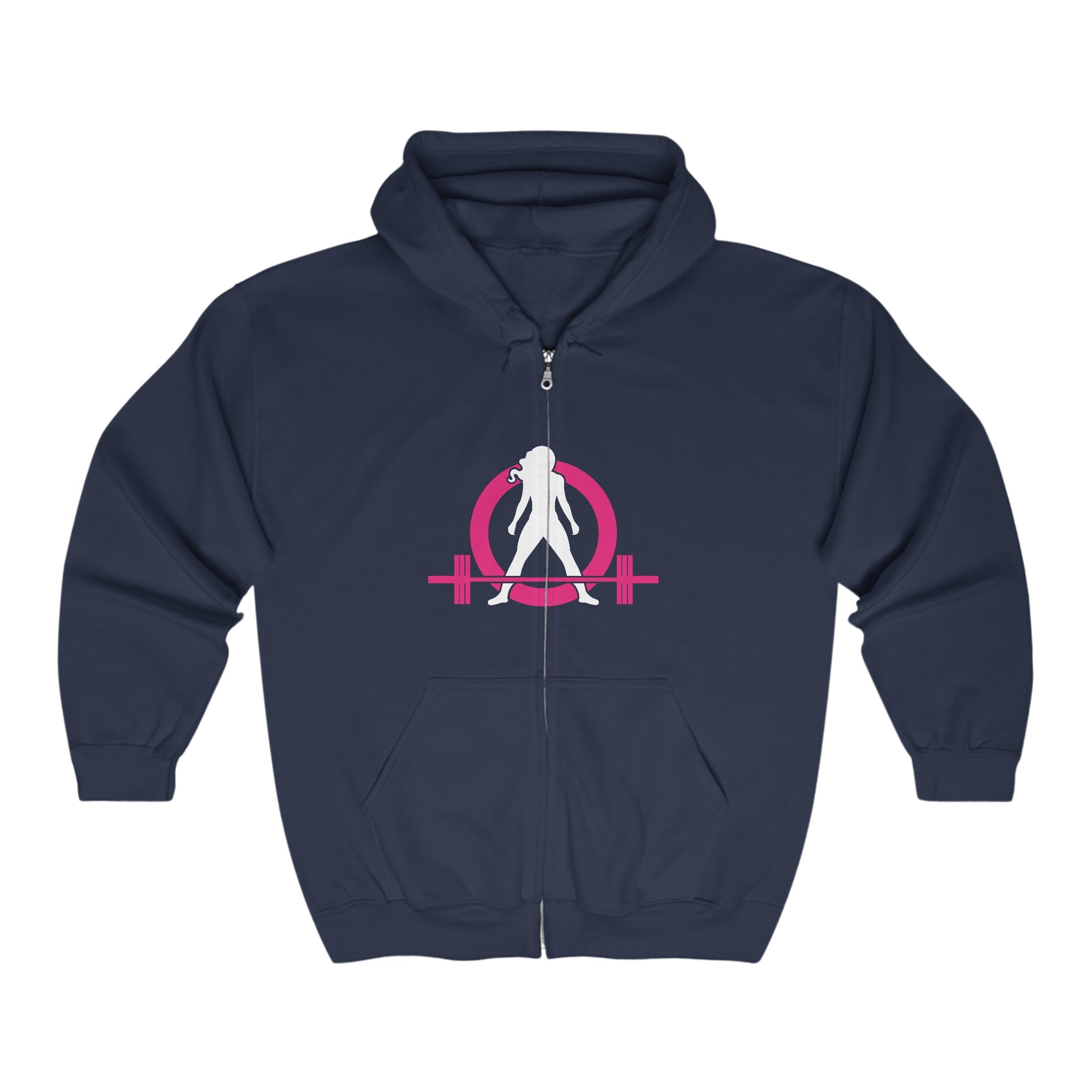 Unisex Heavy Blend™ Full Zip Hooded Sweatshirt - Classic Dark Logo