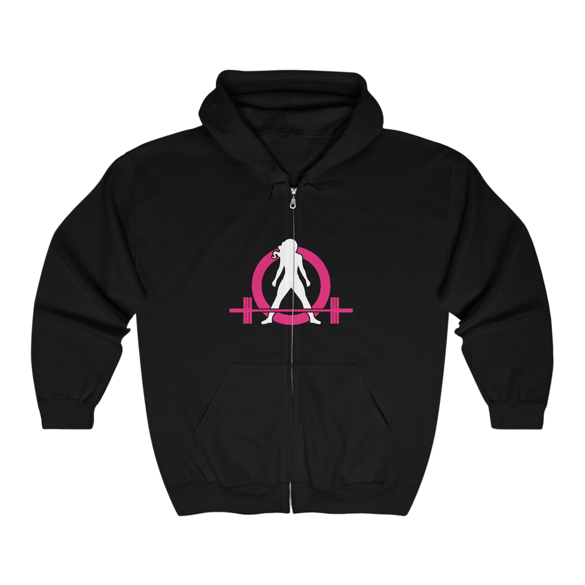 Unisex Heavy Blend™ Full Zip Hooded Sweatshirt - Classic Dark Logo