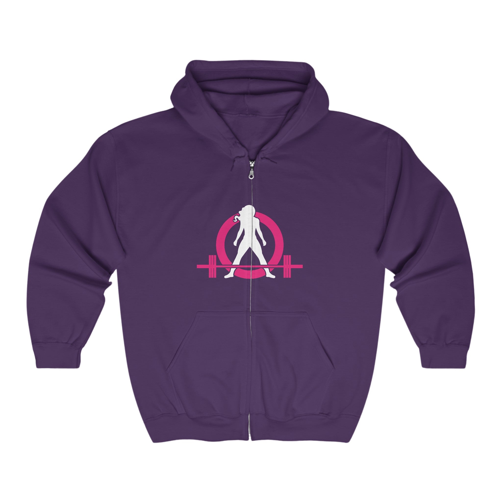 Unisex Heavy Blend™ Full Zip Hooded Sweatshirt - Classic Dark Logo
