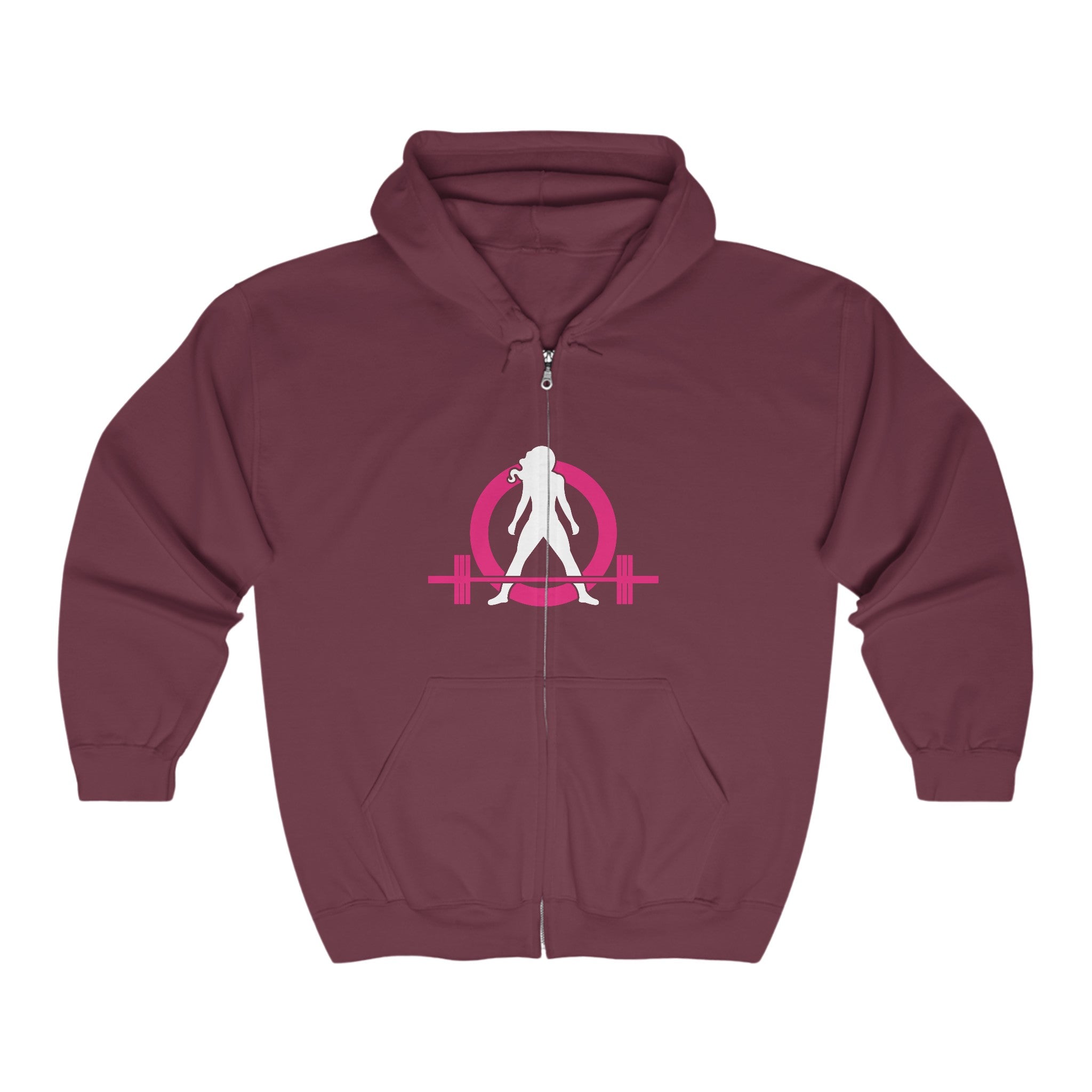 Unisex Heavy Blend™ Full Zip Hooded Sweatshirt - Classic Dark Logo