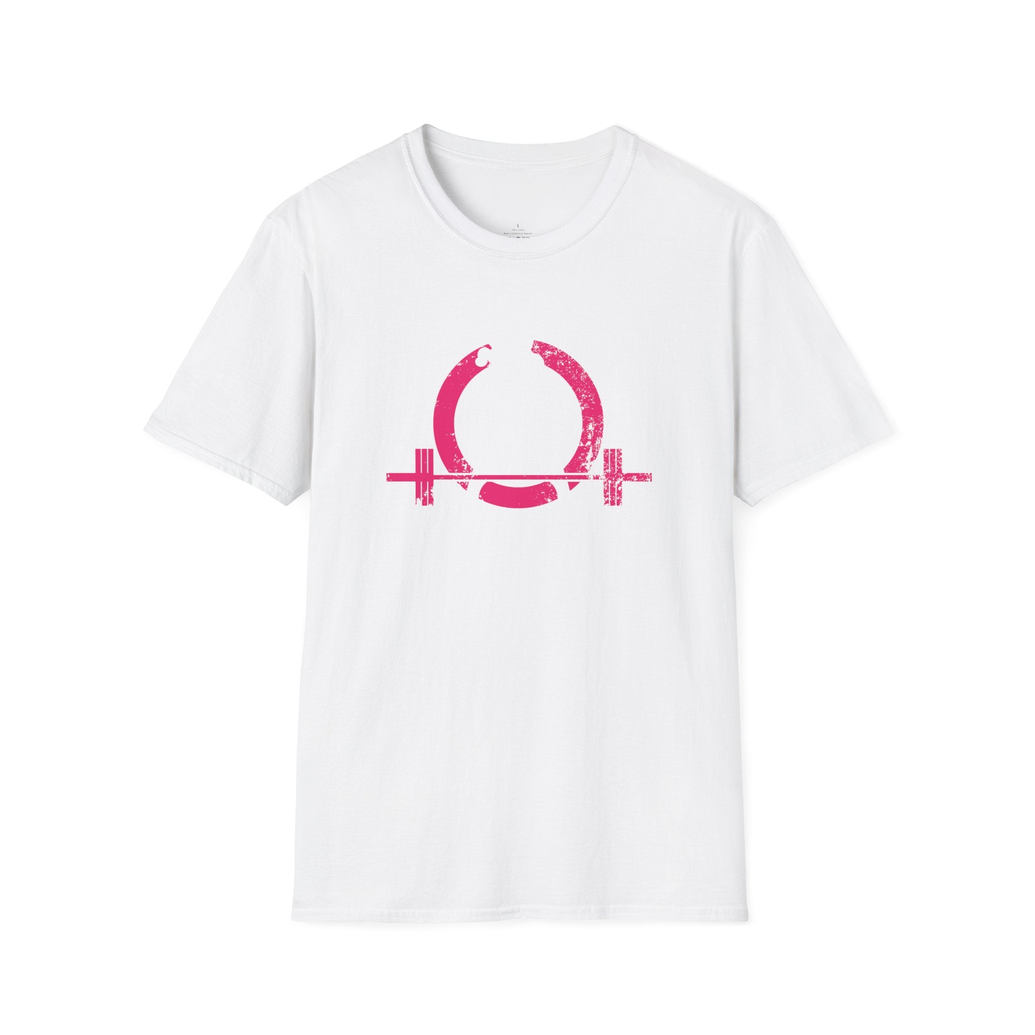 Unisex Softstyle T-Shirt - Color Distressed Logo - Plain Back
