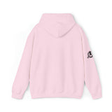 Lift Like.A Girl - Unisex Heavy Blend Hooded Sweatshirt - Black Logo on Front & Right Sleeve