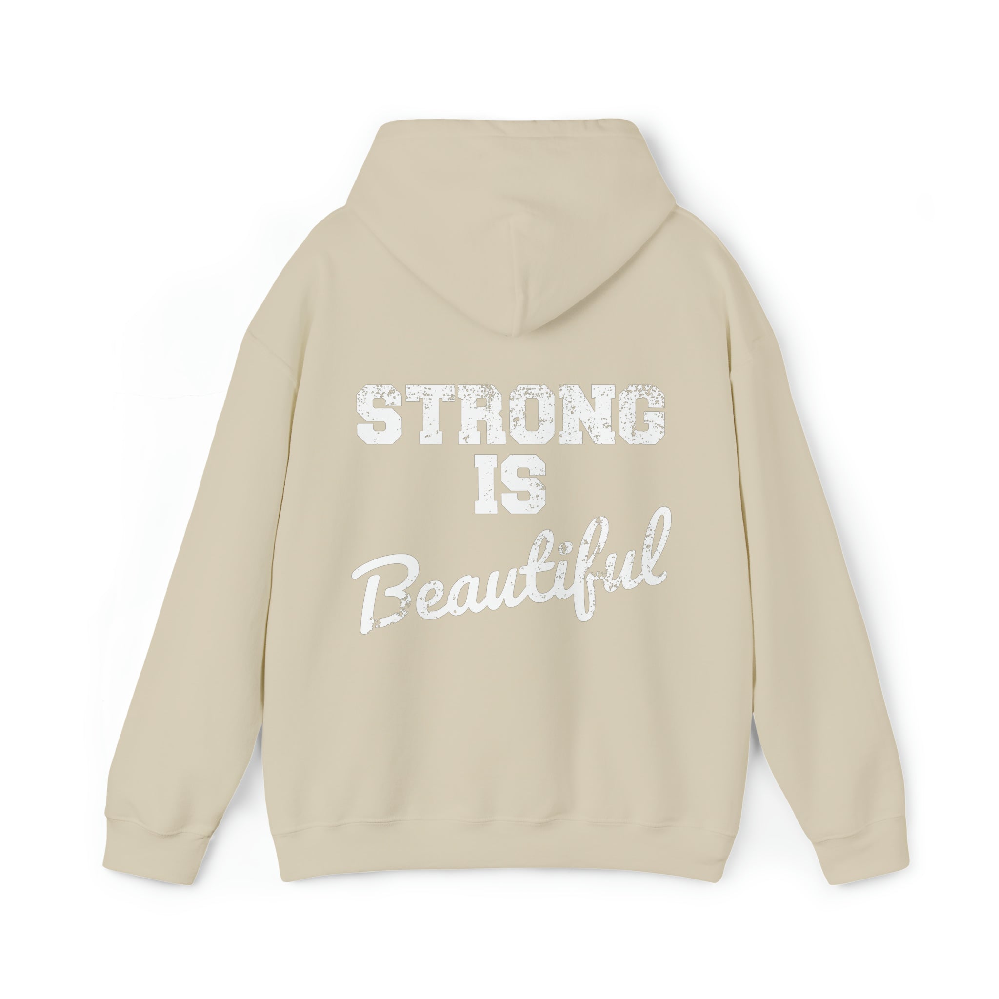 Pride Color Logo - Strong Is Beautiful - Unisex Heavy Blend Hooded Sweatshirt