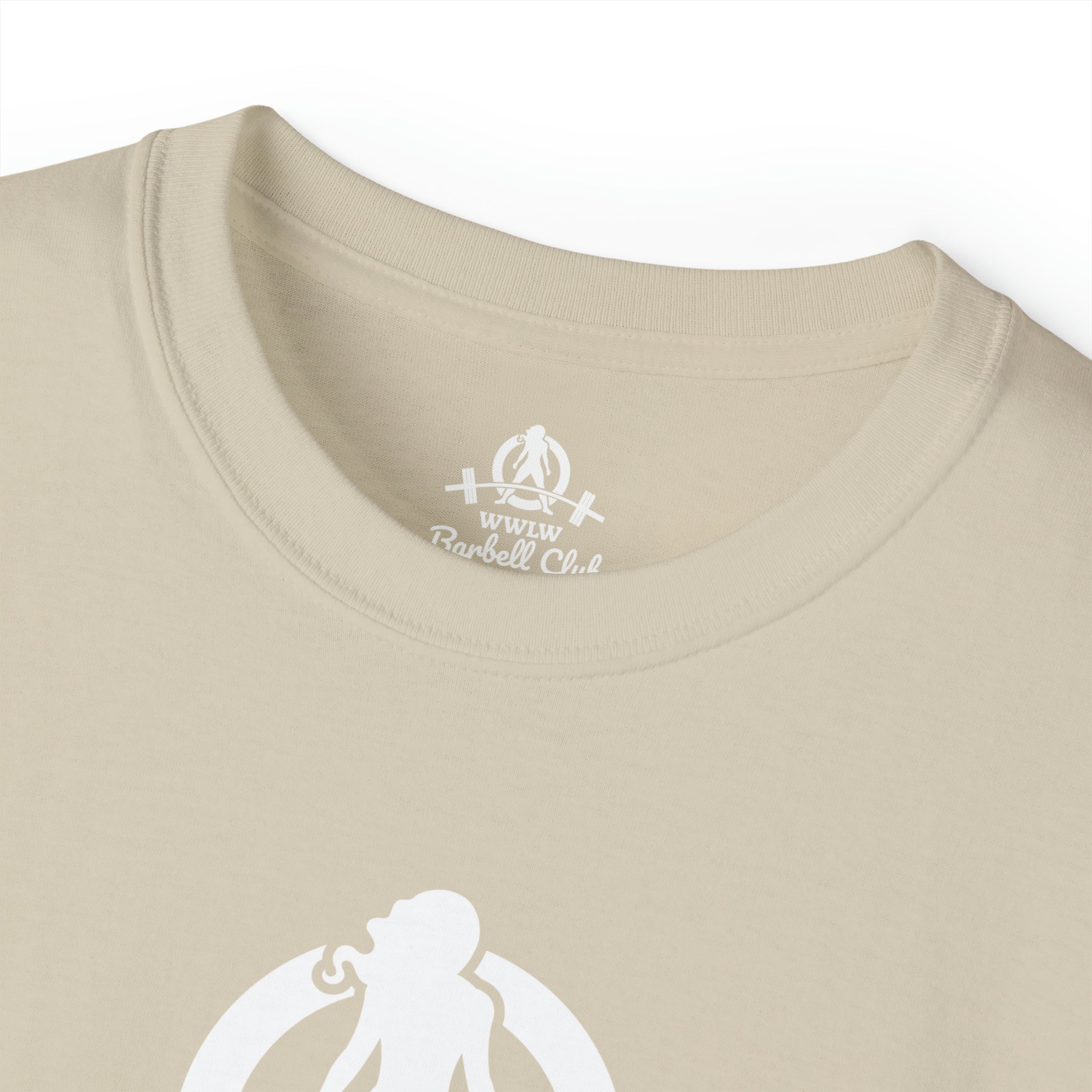 Barbell Club White Classic Logo - Unisex Ultra Cotton Tee