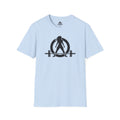 Goal Weight Strong AF - Unisex Softstyle T-Shirt - Black Print on Front & Back
