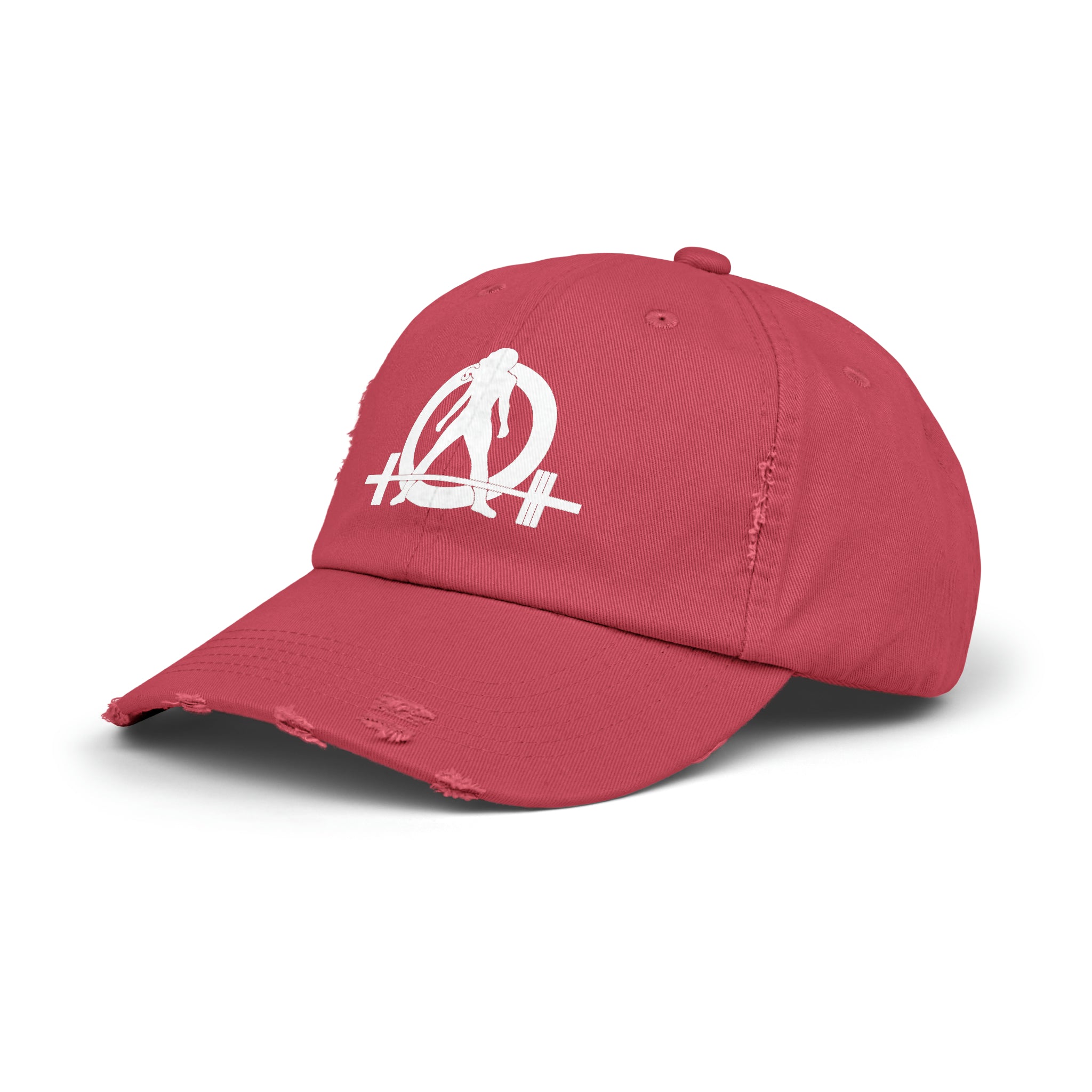 Unisex Distressed Cap - White Distressed Logo