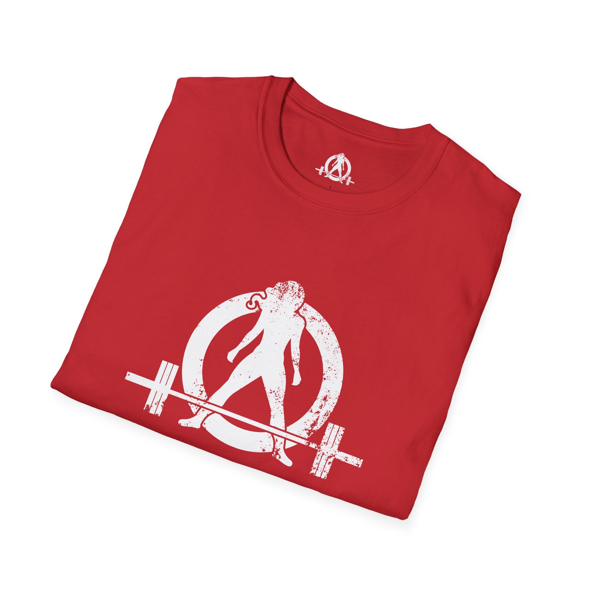 WWLW White Distressed Unisex Softstyle T-Shirt - White Distressed Logo - Plain Back