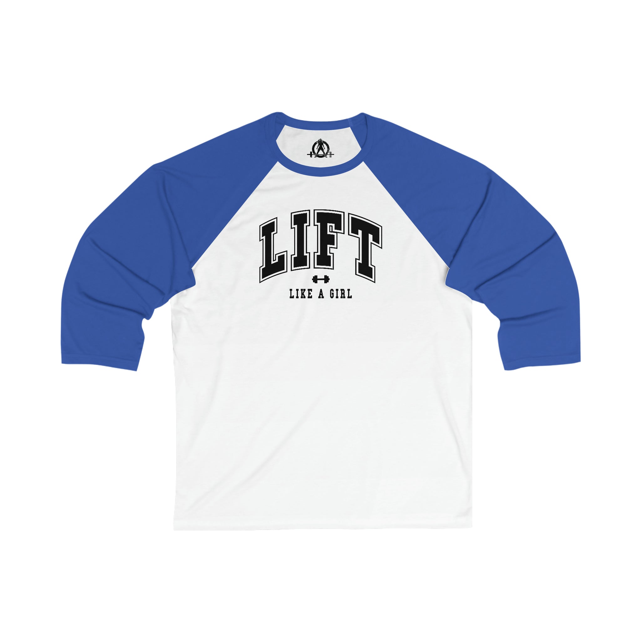 3\4 Sleeve Baseball Tee - Lift Like A Girl
