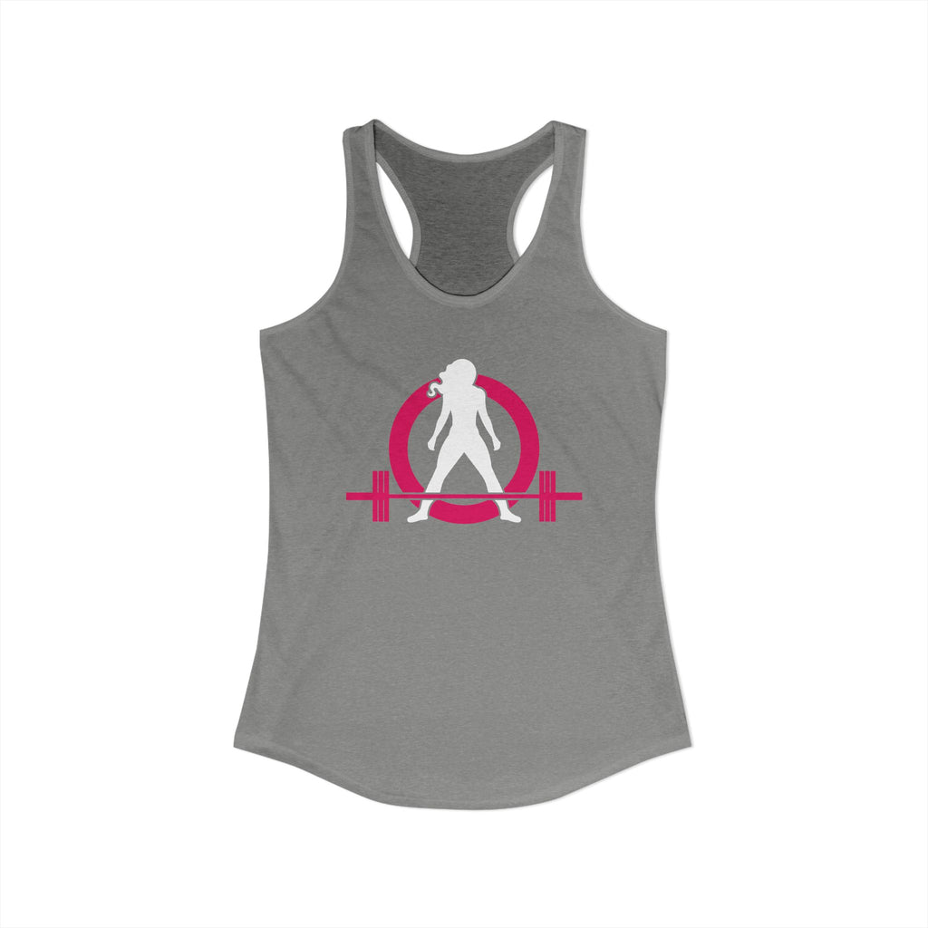 WWLW Classic Logo Racer Back Tank Top (BEST SELLER) - Women's Ideal Racerback Tank - Classic Light Logo - Plain Back