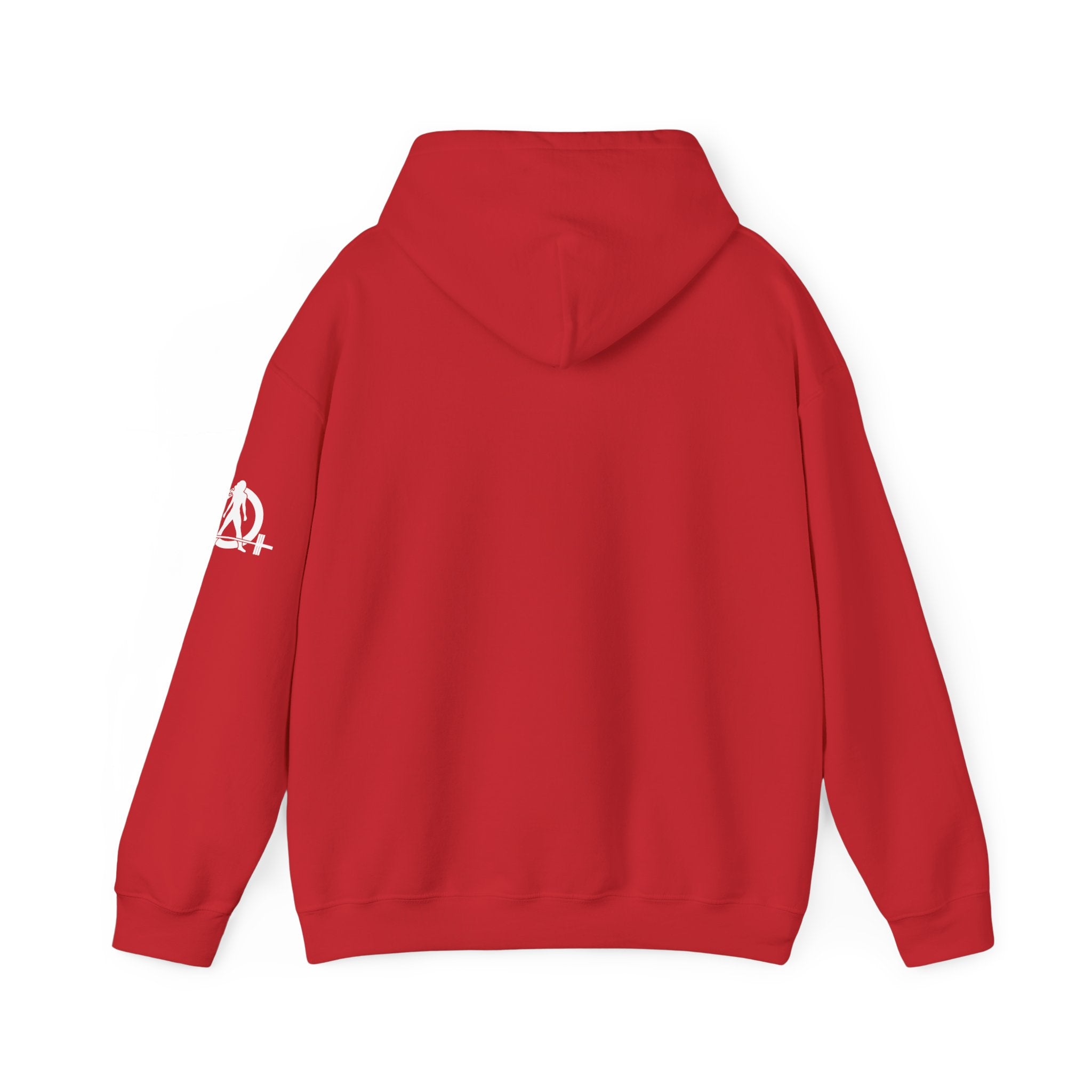 45 + 45 = 135  - Unisex Heavy Blend Hooded Sweatshirt  - White Print on Front & Arm