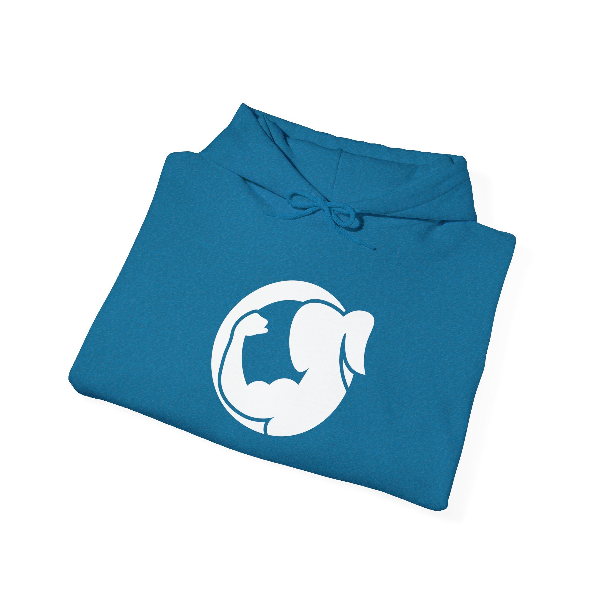 Strong Her – Unisex Heavy Blend™ Hooded Sweatshirt (White Logo) 💪