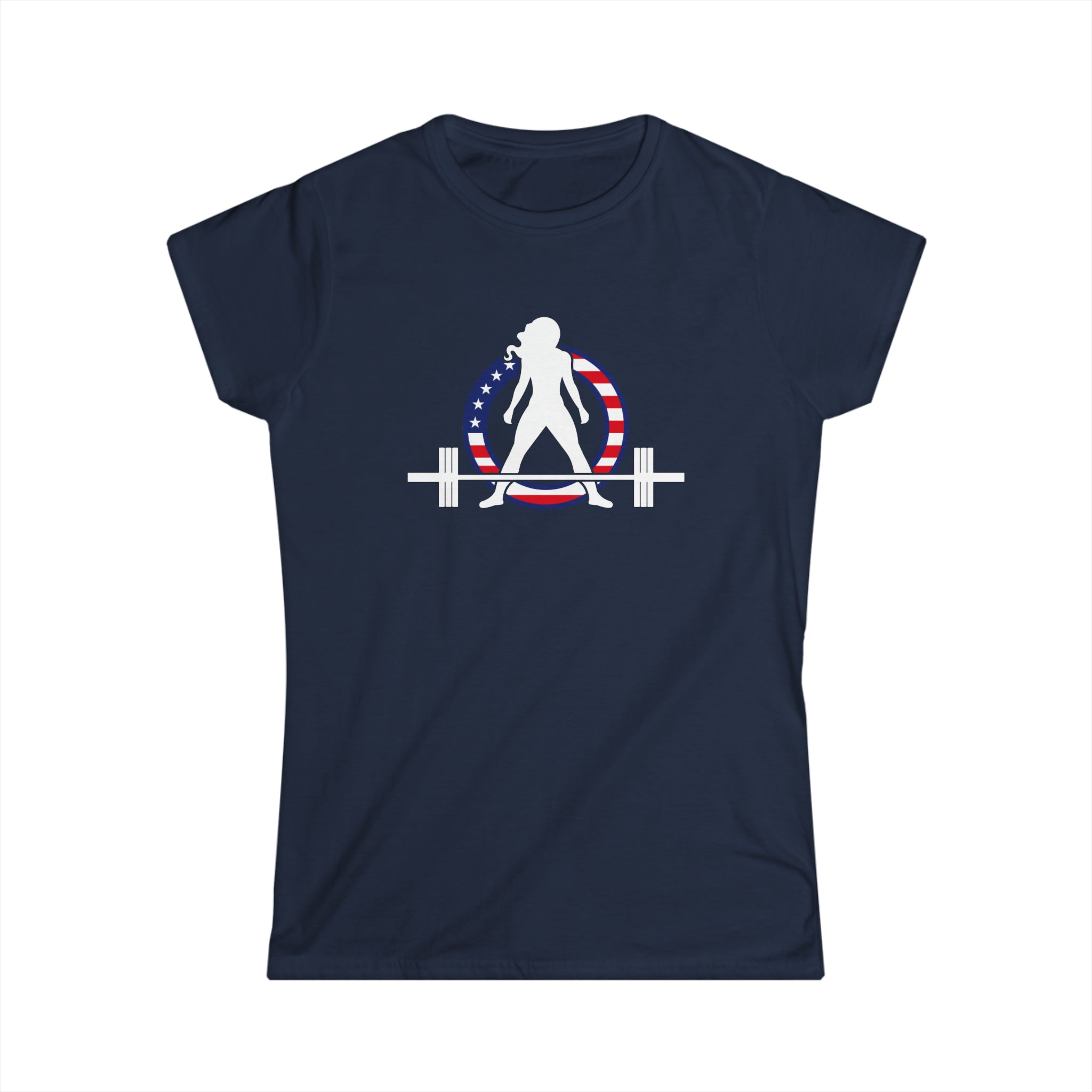 USA - Women's Softstyle Tee -  Color Dark Logo